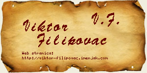 Viktor Filipovac vizit kartica